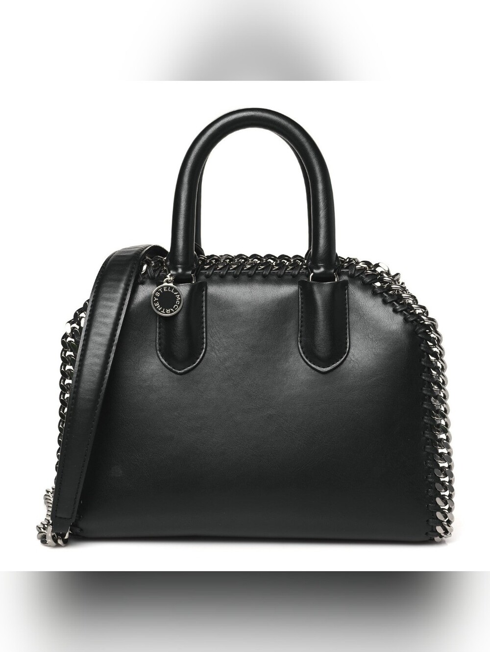 Stella McCartney Mini Falabella Box Top Handle Bag Black